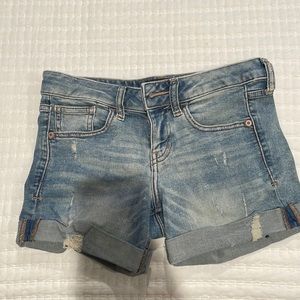 Jean Mid Rise Shorts